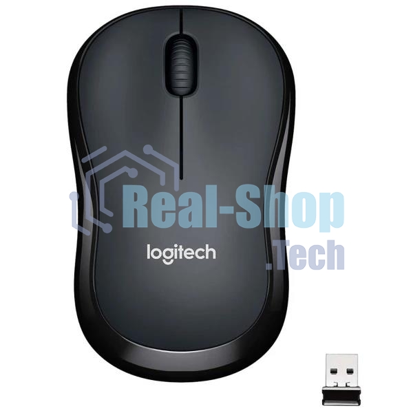 Мышь беспроводная Logitech M220 SILENT черный/серый, 1000 dpi, радиоканал, USB, кнопки - 3