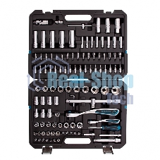 Набор инструментов Gross 109 предметов, 120 зубьев, CrV 1/4, 1/2