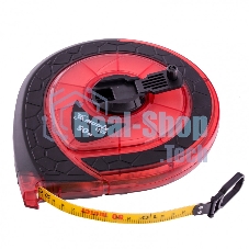 Рулетка геодезическая Matrix 50 м х 15 мм, закр. корп., фибергласс. лента, двухст. шкала, PRO