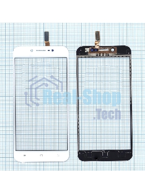 Сенсорное стекло (тачскрин) для Vivo V5s, белое