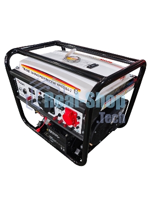 Генератор бензиновый Kranz KR9000EA-3, 9кВт, 230В/380В, 25л, коннектор автоматики, электростартер
