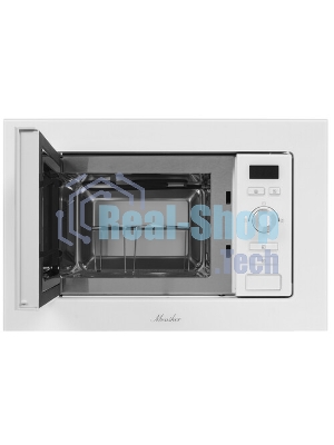 Микроволновая печь встраиваемая MONSHER 201 W 20 л, 800-1250 Вт, гриль, 8 программ, белый