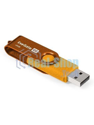 Exegate EX302042RUS USB-флеш накопитель ExeGate Jet 16GB жёлтый (USB2.0, 480Mbps, пластик/металл)
