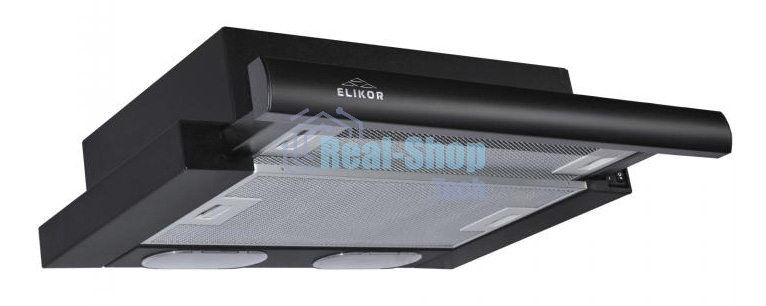 Вытяжка встраиваемая Elikor Интегра 50П-400-В2Л черный, 50 см, 400 куб. м/ч, 57 дБ