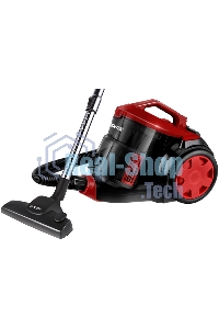 Пылесос Centek CT-2536 черный/красный, 420/2400 Вт, уборка сухая, пылесборник контейнер 2 л