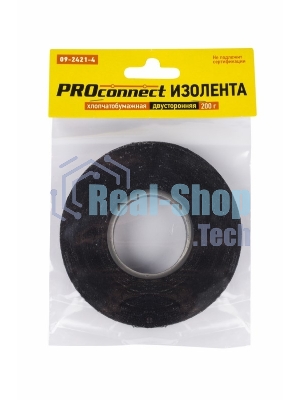 Изолента ХБ PROconnect 18 х 0,35 мм, (ролик 31,9 м/200 г) (2-ПОЛ)
