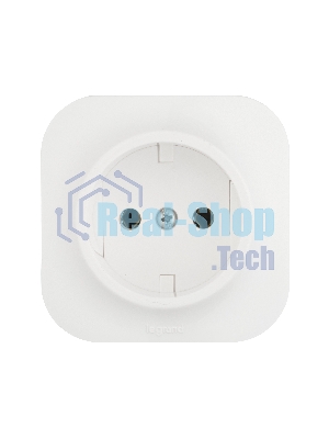 Розетка Legrand 782210 без заземления без шторок (Белая)