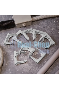 Крепеж-клипса для монтажного пистолета Rexant Ø 50 мм, серая (25 шт/уп)