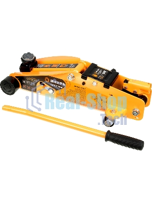 Домкрат ВИХРЬ ДМК-2,5ФК2,5т,140-390мм,сфиксатором,вкейсе, гидравлический подкатной