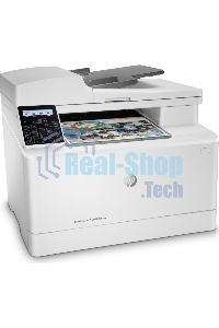 МФУ лазерное HP Color LaserJet Pro M183fw (7KW56A), A4, цветной, печ. до 16 стр/мин., скан. до 15 стр/мин. (ч/б) 8 стр/мин. (цвет), 600 x 600 dpi (печать) 1200x1200dpi (скан.), USB, RJ-45, Wi-Fi, Air Print, Mopria