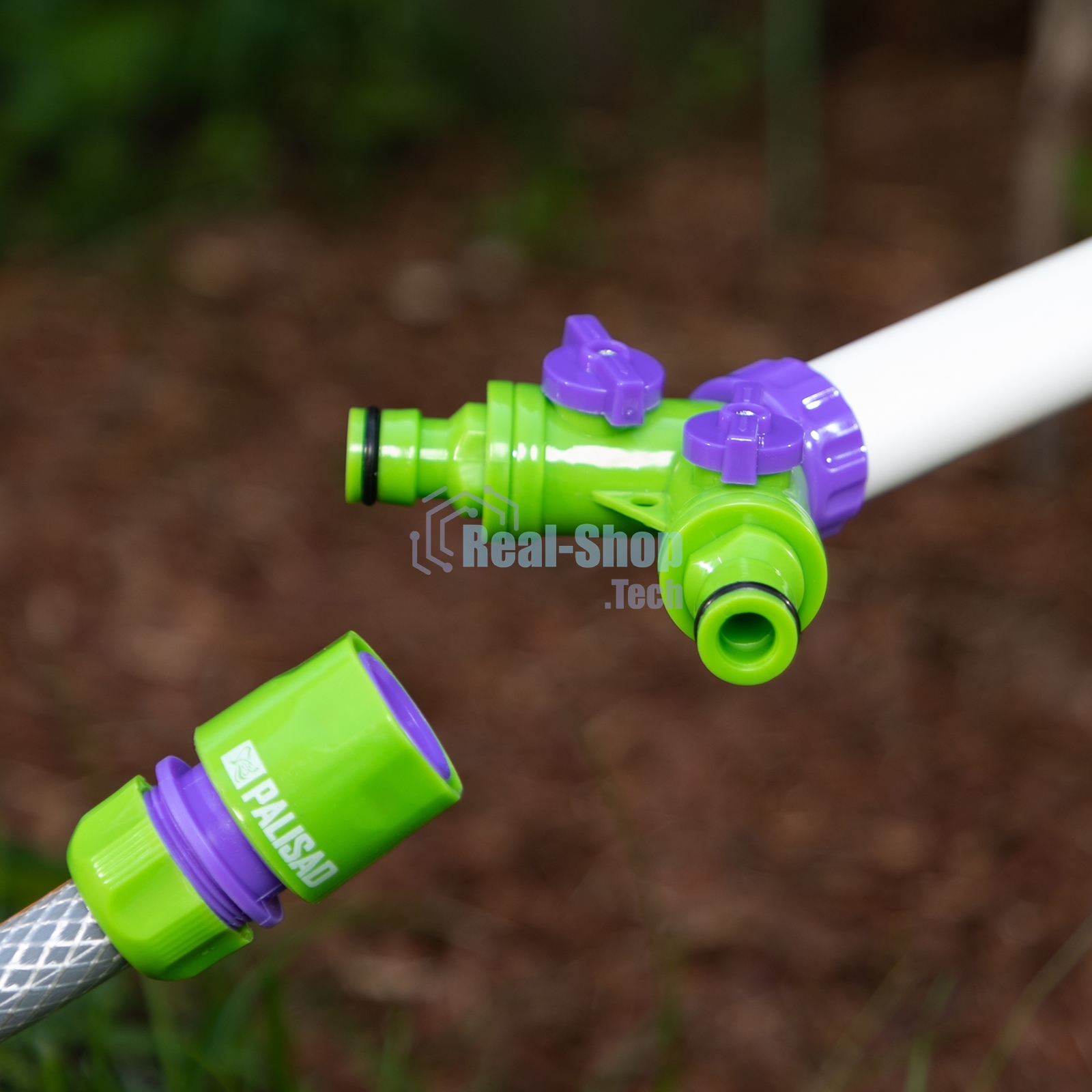 Разветвитель Palisad 2канальный регулируемый со штуцерами