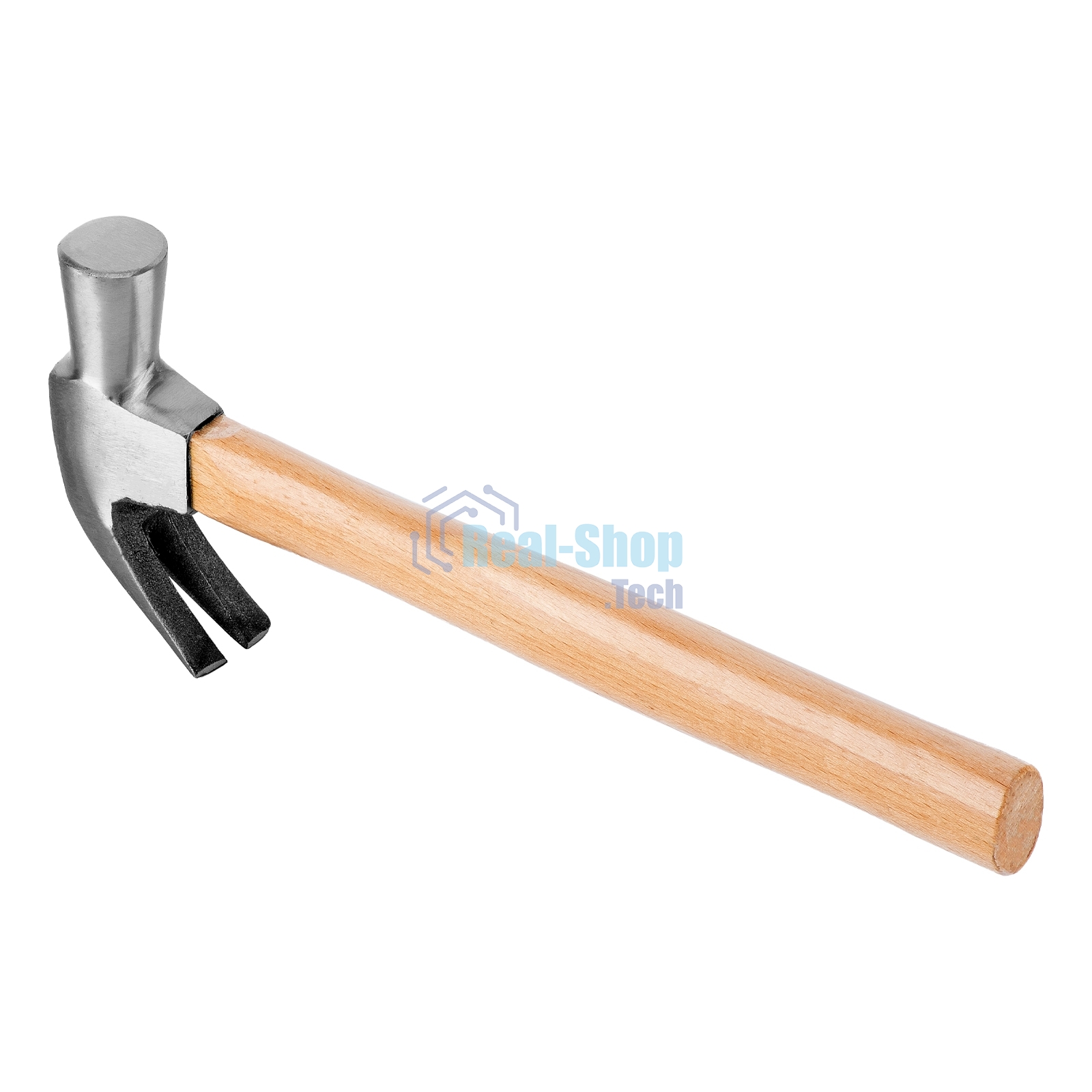 Молоток-гвоздодер Sparta 450 г боек 27 мм деревянная рукоятка