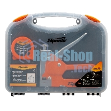 Набор Sparta: степлер мебельный регулируемый, скобы 500 шт, рулетка 2м., тип скобы 53, 4-14 мм