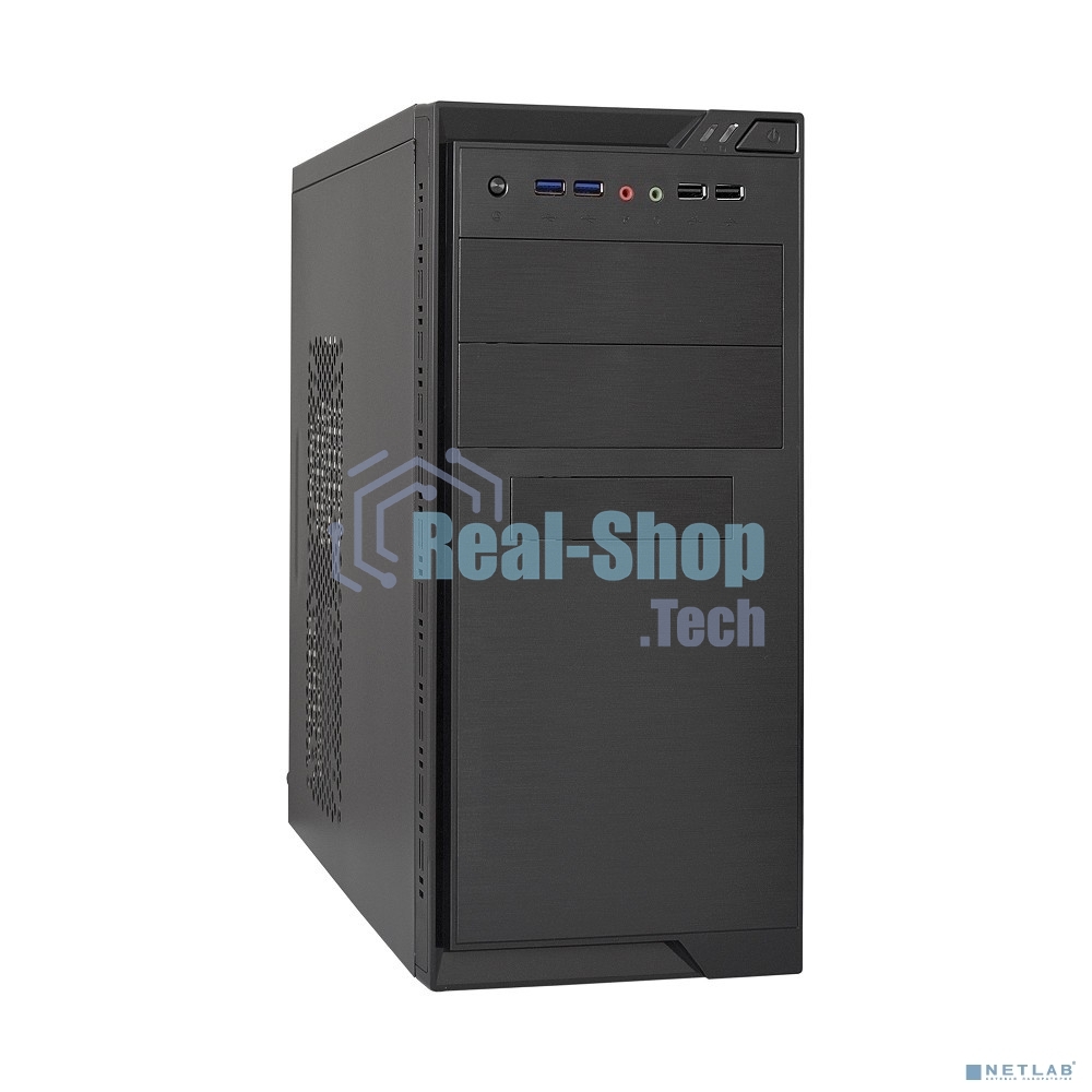 Компьютерный корпус Minitower ExeGate MA-372UX Black, mATX без БП 2*USB+2*USB3.0, Audio