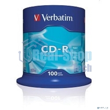Диск CD-R Verbatim 700Mb 52x Cake Box (100шт) (43411)