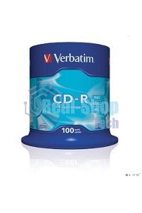 Диск CD-R Verbatim 700Mb 52x Cake Box (100шт) (43411)