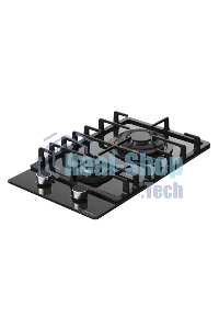 Газовая варочная панель Kuppersberg FG 36 B газ, High-Tech, 30 см, автоматический электроподжиг, газ-контроль, форсунки под сжиженый газ, SABAF конфорки, чугунные решетки, цвет черный, цвет фурнитуры черный