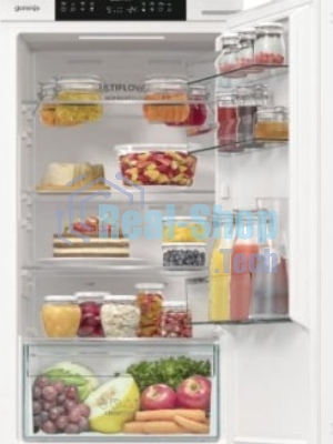 Встраиваемый холодильник Gorenje NRKI517141 белый двухкамерный 175/68 л морозилка снизу, No Frost