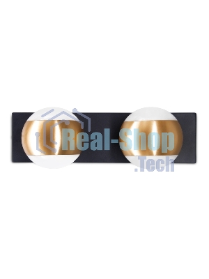 Настенный светильник FW575/2 SBK/GD черный песок/золото G9 max 40W 260*70*85