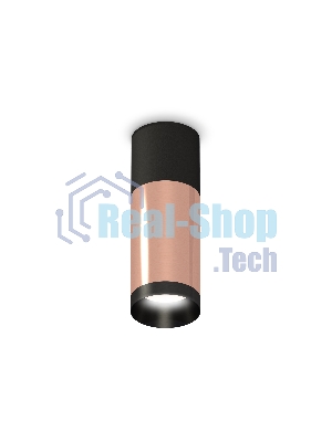 Светильник Ambrella Light XS6326040 PPG/SBK/PBK золото розовое полированное/черный песок/черный полированный MR16 GU5.3