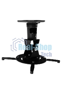 Кронштейн для проектора Cactus CS-VM-PR01-BK черный макс.10кг настенный и потолочный поворот и наклон