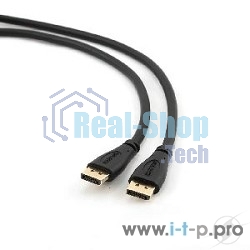 Кабель DisplayPort Gembird/Cablexpert, 1м, 20M/20M, черный, экран, пакет(CC-DP-1M)