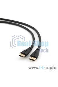 Кабель DisplayPort Gembird/Cablexpert, 1м, 20M/20M, черный, экран, пакет(CC-DP-1M)