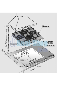 Газовая варочная панель Gefest ПВГ 2231-01 Р3