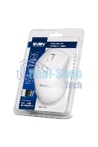 Мышь беспроводная SVEN RX-325 белый, 1000 dpi, радиоканал, USB, кнопки - 4