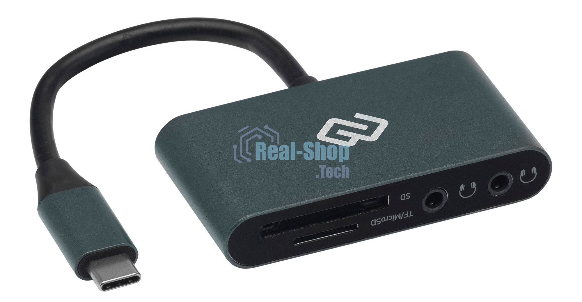 Кард-ридер Type C Digma CR-СA2512-G темно-серый