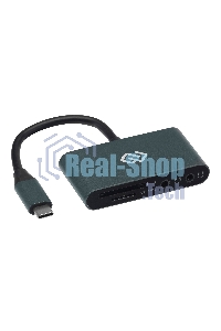 Кард-ридер Type C Digma CR-СA2512-G темно-серый