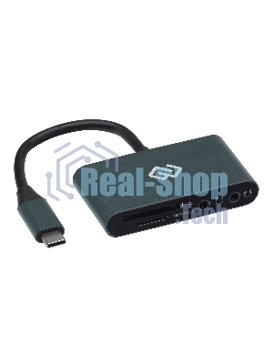 Кард-ридер Digma CR-СA2512-G/темно-серый/SD/TF/micro-SD/USB Type-C/алюминий