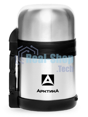 Термос Арктика 201-600 универсальная пробка, 0,6 л, с ручкой + чашка, холод/тепло 18 ч