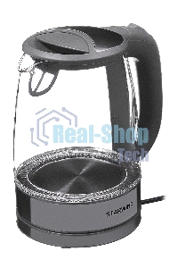 Чайник электрический Starwind SKG2315 1.7л. 2200Вт серый/серебристый (корпус: стекло)