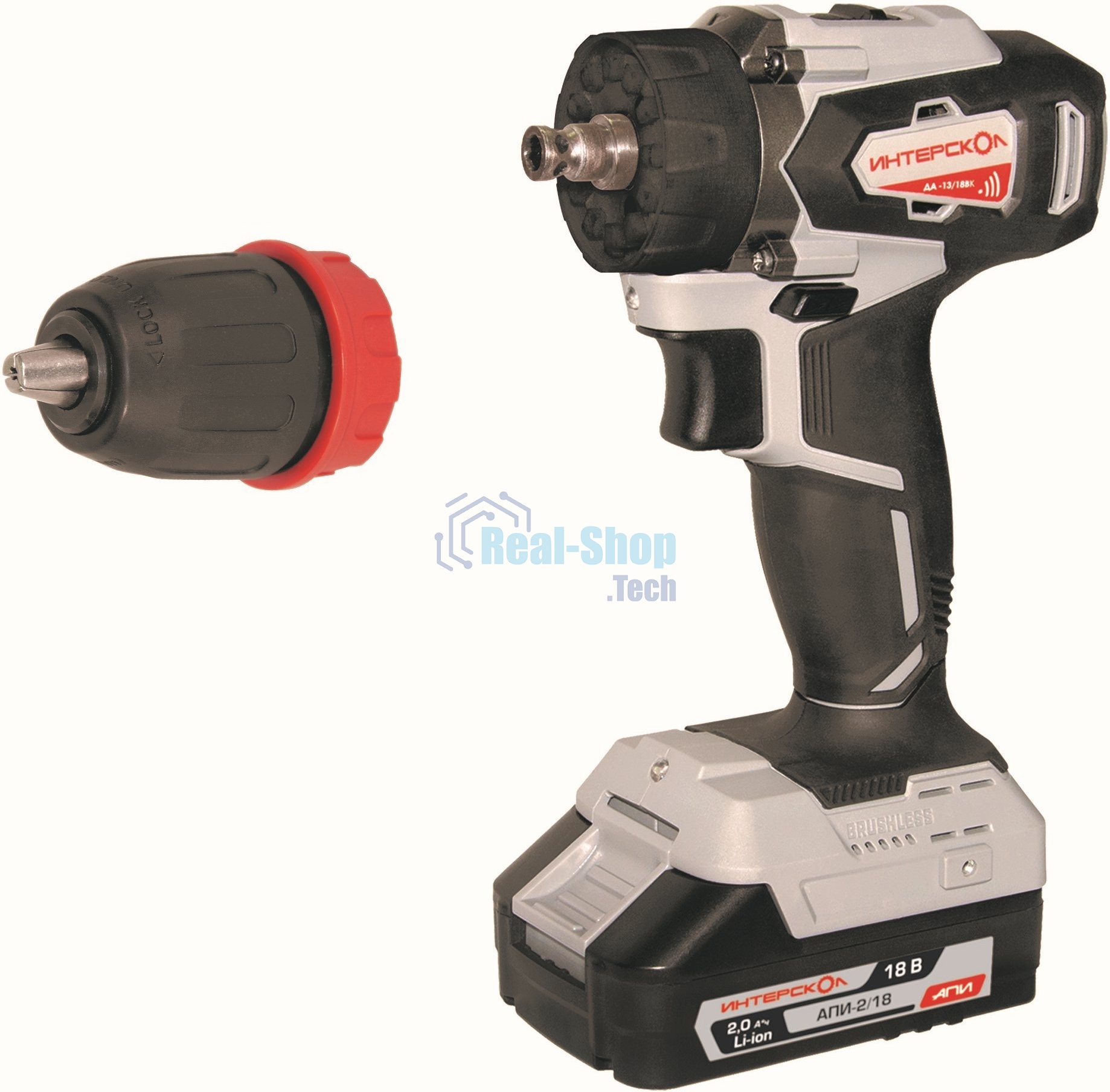 Дрель-шуруповерт аккумуляторная Интерскол ДА-13/18ВК Аккумуляторная