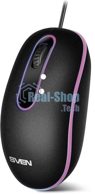Мышь проводная SVEN RX-90 черный, 1000 dpi, USB, кнопки - 3