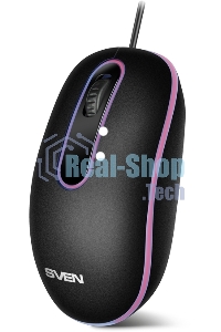 Мышь проводная SVEN RX-90 черный, 1000 dpi, USB, кнопки - 3