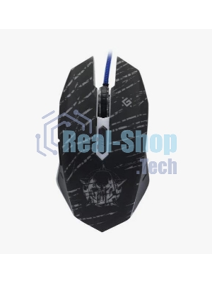 Мышь проводная Defender Dark Agent GM-590L черный, 12800 dpi, USB, кнопки - 6