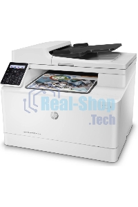 МФУ лазерное HP Color LaserJet Pro M183fw (7KW56A), A4, цветной, печ. до 16 стр/мин., скан. до 15 стр/мин. (ч/б) 8 стр/мин. (цвет), 600 x 600 dpi (печать) 1200x1200dpi (скан.), USB, RJ-45, Wi-Fi, Air Print, Mopria
