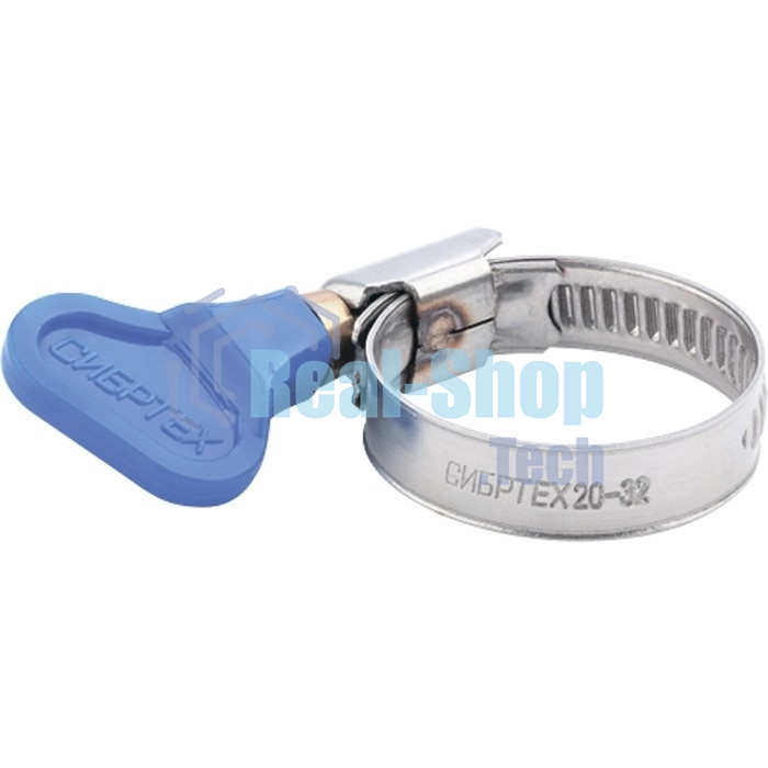 Хомуты металлические Сибртех элемент крепления с формой ключа 12-20 мм, 100 шт. 47547