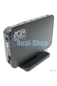 Внешний корпус для HDD AgeStar 3UB3A8-6G SATA II пластик/алюминий черный 3.5