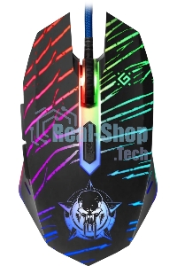 Мышь проводная Defender Dark Agent GM-590L черный, 12800 dpi, USB, кнопки - 6