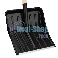 Лопата для уборки снега Сибртех полипропилен, 405х410х1470 мм, деревянный черенок