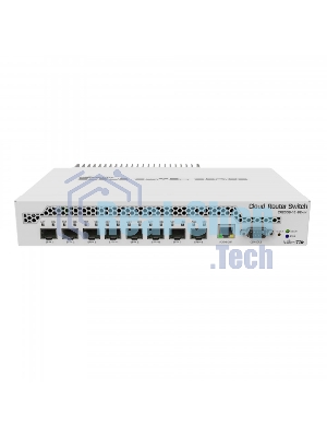 Коммутатор MikroTik CRS309-1G-8S+IN 8 SFP+, dual-core 800MHz CPU, 512MB RAM, POE, RS232 serial port