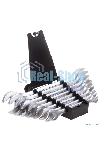 Набор ключей рожковых Rexant (8-24 мм), 8 шт., CrV, зеркальное хромирование