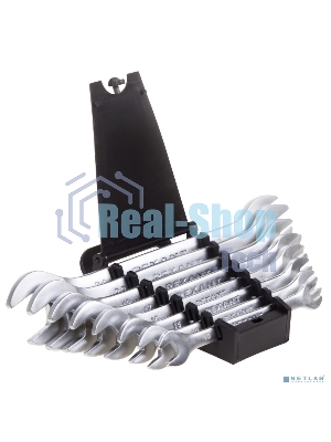 Набор ключей рожковых Rexant (8-24 мм), 8 шт., CrV, зеркальное хромирование