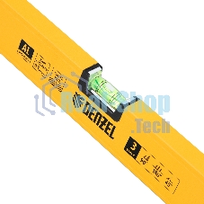 Уровень алюминиевый Denzel, магнит., фрезерованный, 3 глазка (1 зеркал.), 0,5 мм/м, 1000 мм