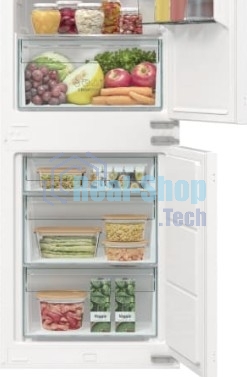 Встраиваемый холодильник Gorenje NRKI517141 белый двухкамерный 175/68 л морозилка снизу, No Frost