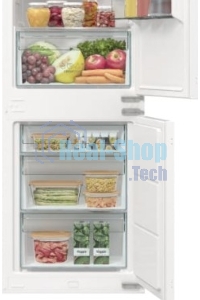 Встраиваемый холодильник Gorenje NRKI517141 белый двухкамерный 175/68 л морозилка снизу, No Frost