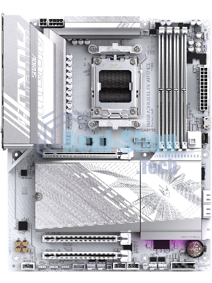 Материнская плата Gigabyte B860 AORUS ELITE WIFI7 ICE, LGA 1851, Intel B860, 4xDDR5, 4xSATA, 3xM.2, 1xPCIe 5.0 x16, 2xPCIe 4.0 x1, 1xHDMI, 2xDP, 1x 2.5Gb LAN, 6xUSB-A 3.2, 1xUSB-C 3.2, 4xUSB-A 2.0, 2x3.5 мм, 7.1, ATX